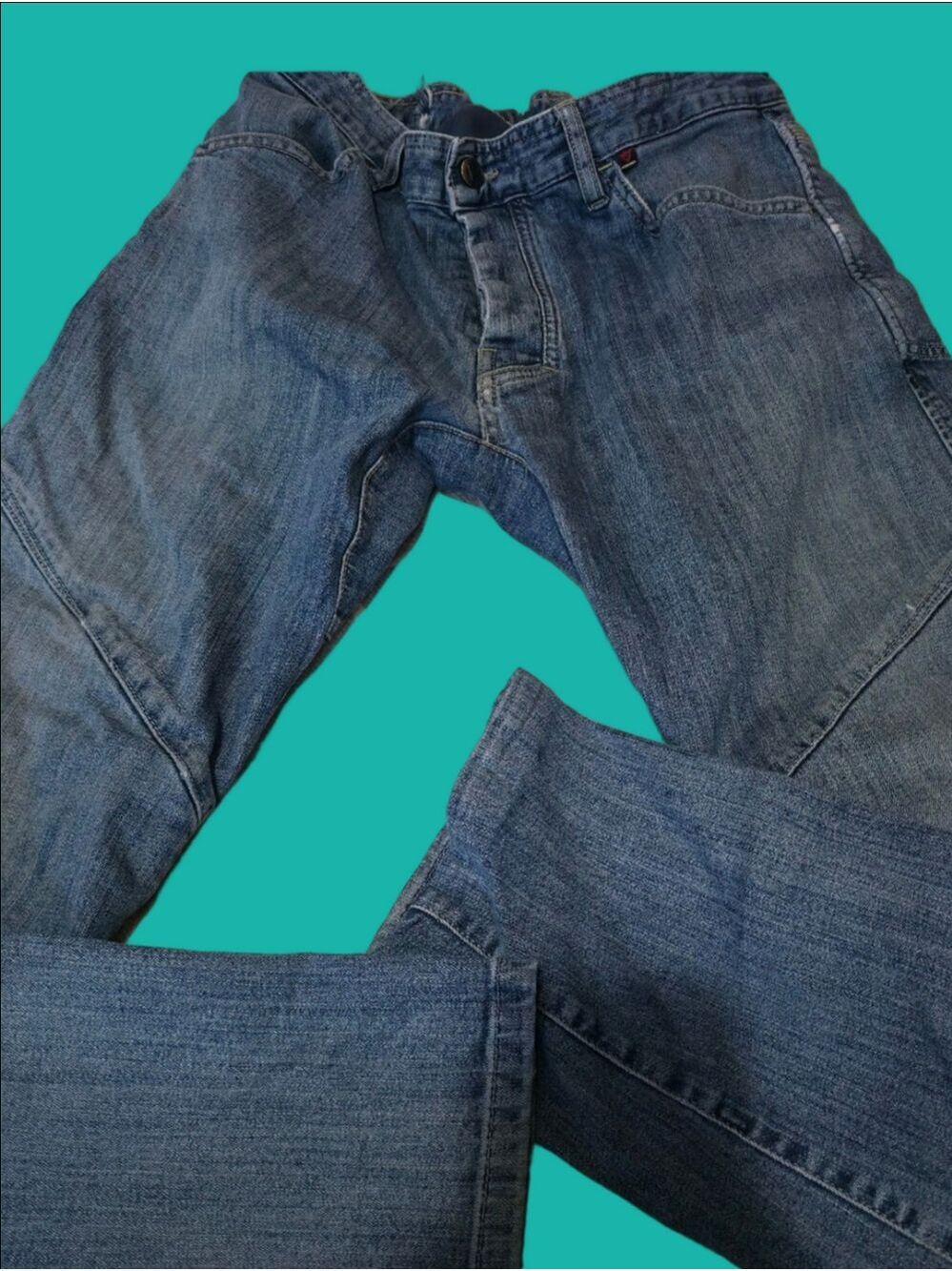 4/$97 Deal! Dainese Retro Motorbike Men's Denim Jeans